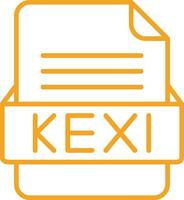 KEXI File Format Vector Icon