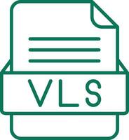 VLS File Format Vector Icon