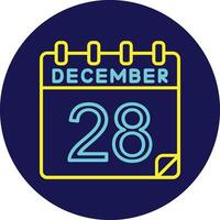 28 December Vector Icon