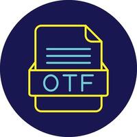 OTF File Format Vector Icon