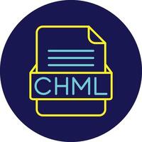 chml archivo formato vector icono