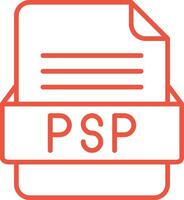 PSP File Format Vector Icon