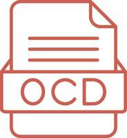 OCD File Format Vector Icon