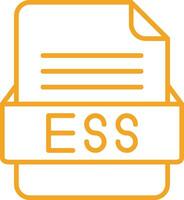 ESS File Format Vector Icon