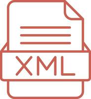XML File Format Vector Icon