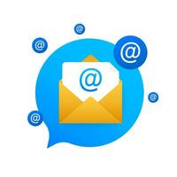 mi correo márketing plano estilo, vistoso, vector icono para informacion gráficos, sitios web, móvil y impresión medios de comunicación. vector valores ilustración