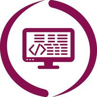 icono de vector de codificación