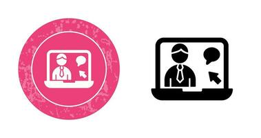 Online Interview Vector Icon