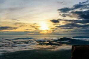 Sunrise at Phu Ruea National Park photo