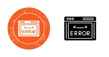 icono de vector de código de error