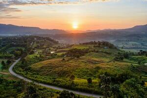 Sunrise at Khao Takhian Ngo View Point photo