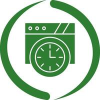 Wall Clock Vector Icon