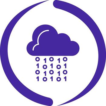 Cloud Coding Vector Icon