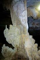 Stalactite and stalagmite in Crocodile Cave on Koh Tarutao photo