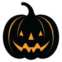 gratis Víspera de Todos los Santos de miedo calabaza vector clipart, Víspera de Todos los Santos Siniestro calabaza plano ilustración