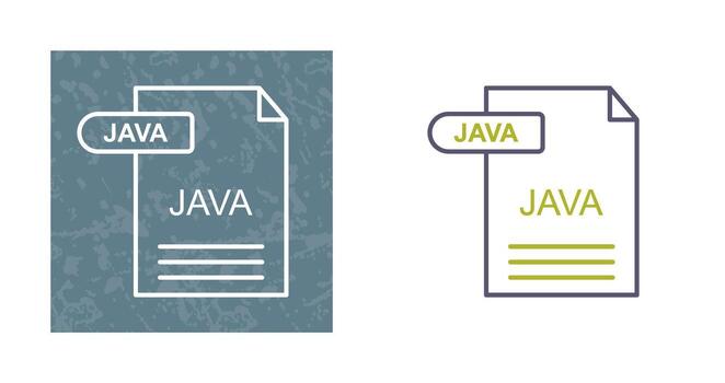 icono de vector de java