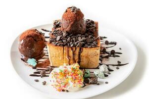 Honey Toast Chocolate ice cream photo