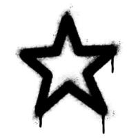 Spray Painted Graffiti star icon isolated on white background. vector illustration.