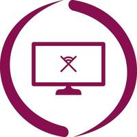 Unique Disconnected Network Vector Icon