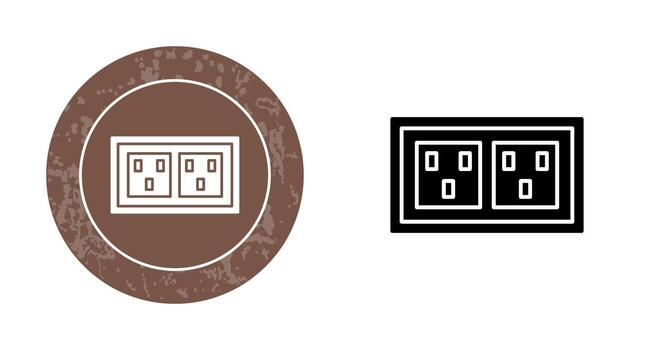 icono de vector de enchufe