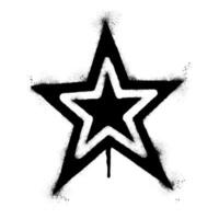 Spray Painted Graffiti star icon isolated on white background. vector illustration.