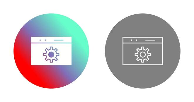 icono de vector de optimización web único