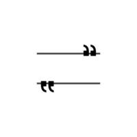 Quotation Marks Icon Symbol, can use for space for Quote, Tittle, Speech, Advice, Memo, Poetry, or Graphic Design Element. Vector Illustration