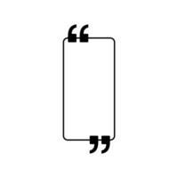 Quotation Marks Icon Symbol, can use for space for Quote, Tittle, Speech, Advice, Memo, Poetry, or Graphic Design Element. Vector Illustration
