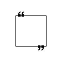 Quotation Marks Icon Symbol, can use for space for Quote, Tittle, Speech, Advice, Memo, Poetry, or Graphic Design Element. Vector Illustration