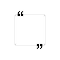 Quotation Marks Icon Symbol, can use for space for Quote, Tittle, Speech, Advice, Memo, Poetry, or Graphic Design Element. Vector Illustration