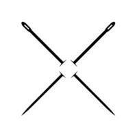 Needle Silhouette, can use for Art Illustration, Logo Gram, Logo Type, Pictogram, Website, Apps, or Graphic Design Element. Vector Illustration