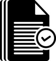 solid icon for validation vector