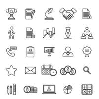 Business icon set. Businessman line icon .Business and Finance web icon in line style. Money, bank, Teamwork, human resources, contacts, infographics. vector