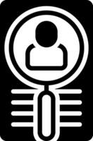 solid icon for find vector