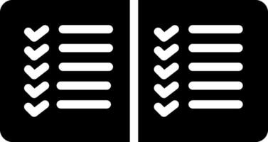 solid icon for scheduling vector