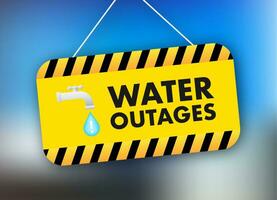 Water outages, great design for any purposes. Vector illustration design.