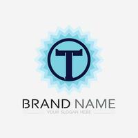 letter T logo image and font T design graphic  vector