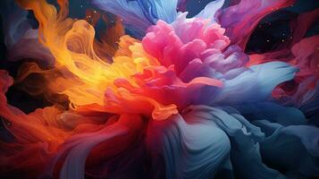 radiant modern color fusion, digital art illustration, Generative AI photo