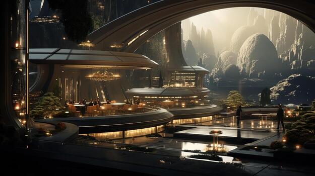 objective insights, digital art illustration, Generative AI photo