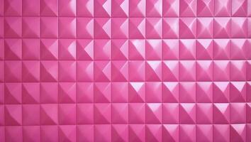 Pink square mosaic tiles, modern texture background. photo