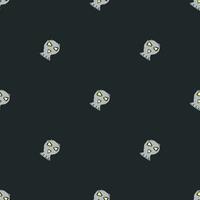 Seamless Halloween pattern. Doodle Halloween background vector