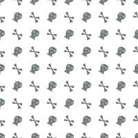 Seamless Halloween pattern. Doodle Halloween background vector