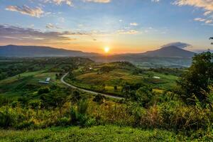 Sunrise at Khao Takhian Ngo View Point photo