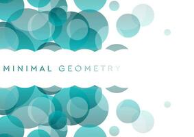 azul círculos tecnología resumen mínimo geometría antecedentes vector