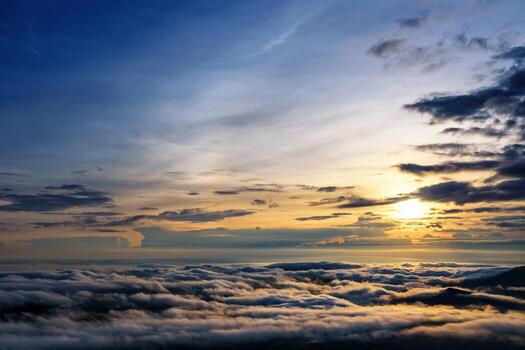 Sunrise at Phu Ruea National Park photo