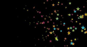 Multicolored small stars abstract art background vector