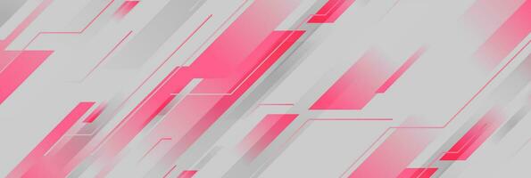 Grey and pink geometric abstract background vector