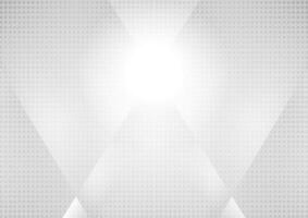 Tech geometric grey minimal background with dots vector