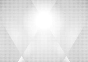 Tech geometric grey minimal background with dots vector