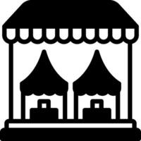 solid icon for markets vector